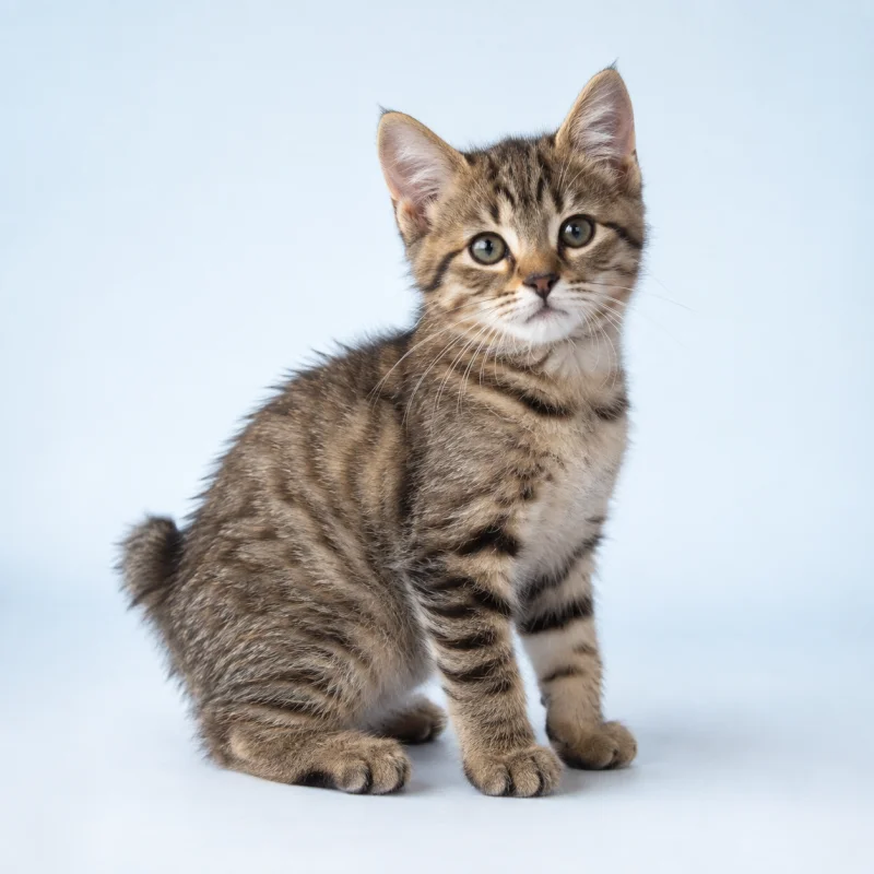 Filhote de American Bobtail Shorthair — imagem ilustrativa gerada por IA