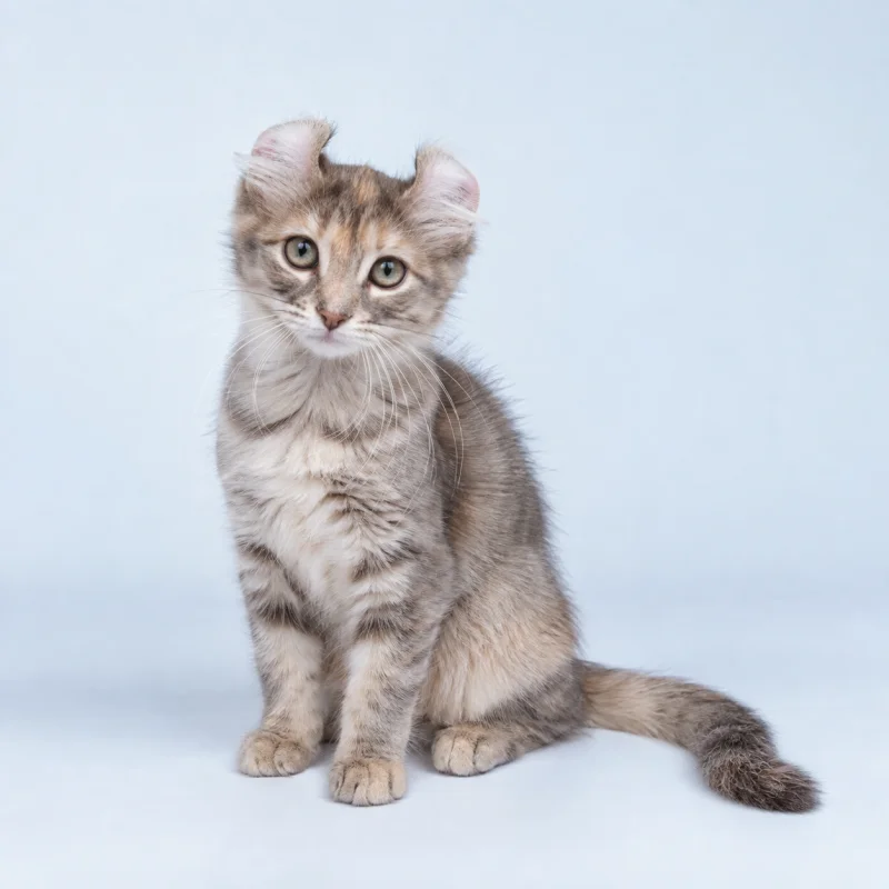 Filhote de American Curl — imagem ilustrativa gerada por IA