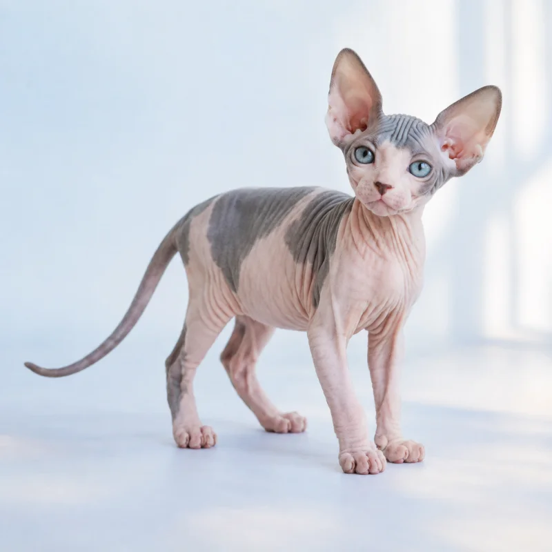 Filhote de Sphynx — imagem ilustrativa gerada por IA