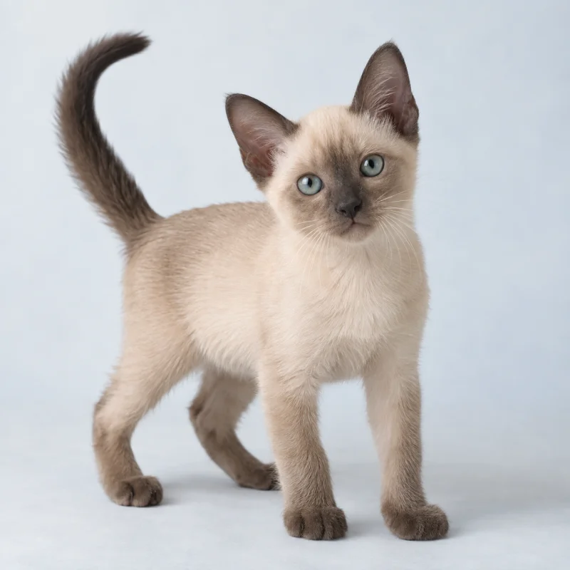 Filhote de Tonkinese — imagem ilustrativa gerada por IA