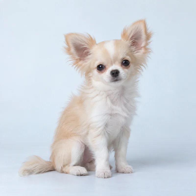 Filhote de Chihuahua de Pelo Longo — imagem ilustrativa gerada por IA