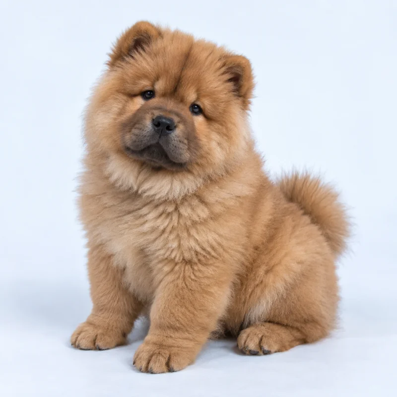 Filhote de Chow Chow — imagem ilustrativa gerada por IA