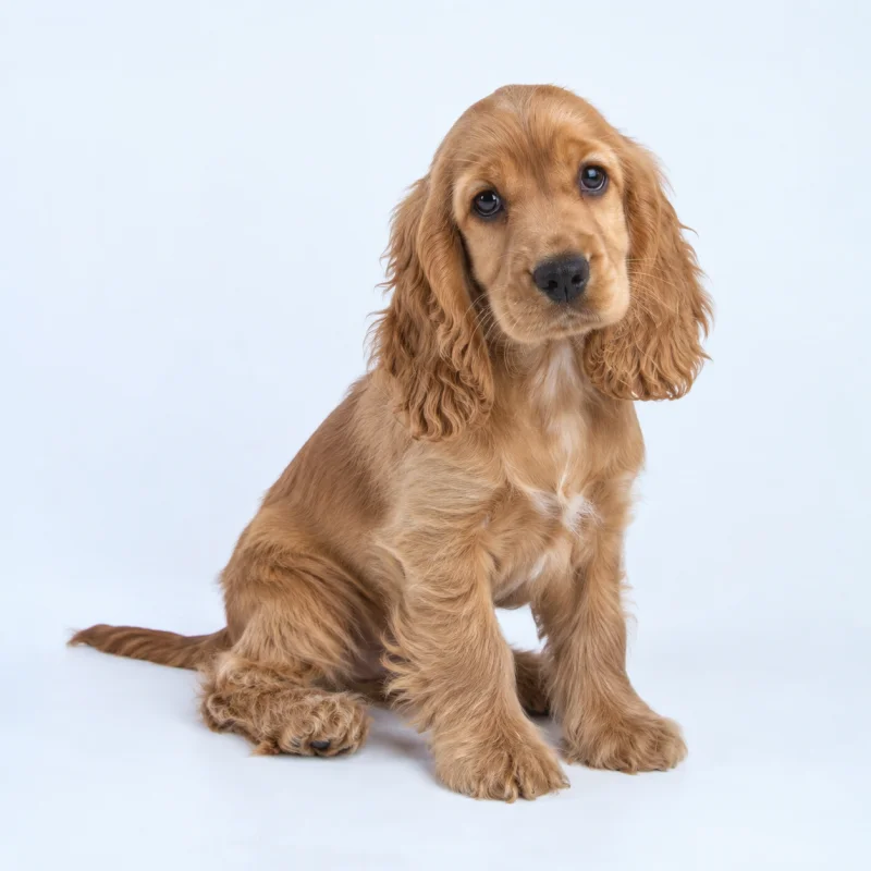 Filhote de Cocker Spaniel Inglês — imagem ilustrativa gerada por IA