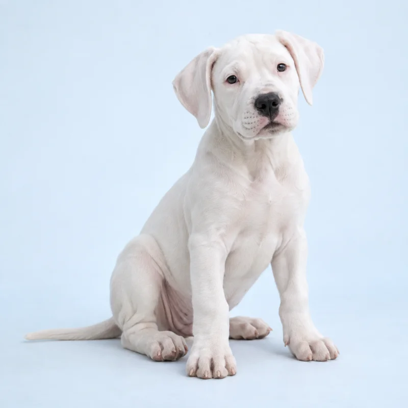 Filhote de Dogo Argentino — imagem ilustrativa gerada por IA