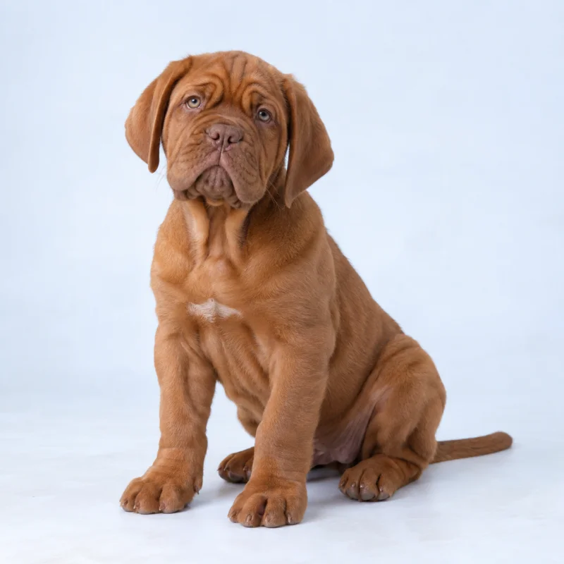 Filhote de Dogue de Bordeaux — imagem ilustrativa gerada por IA