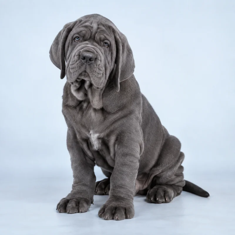 Filhote de Mastino Napoletano — imagem ilustrativa gerada por IA
