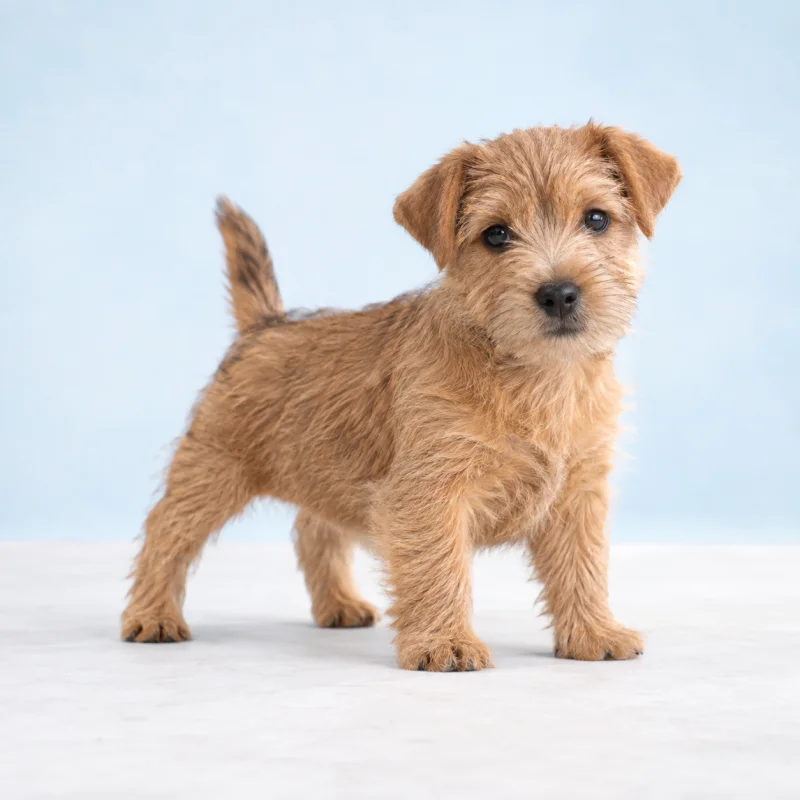 Filhote de Norfolk Terrier — imagem ilustrativa gerada por IA