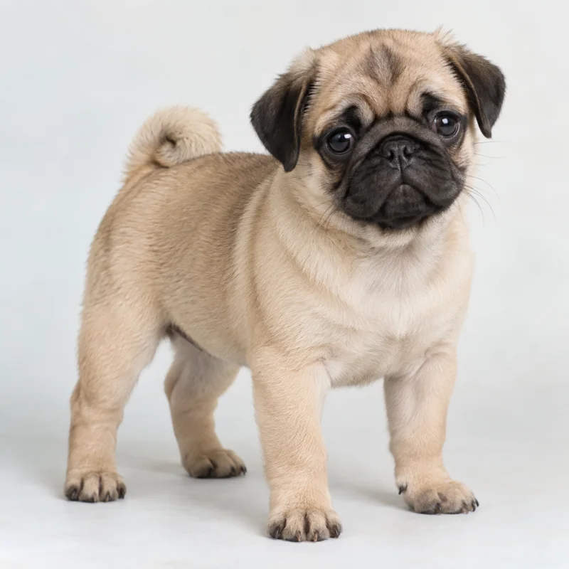 Filhote de Pug — imagem ilustrativa gerada por IA