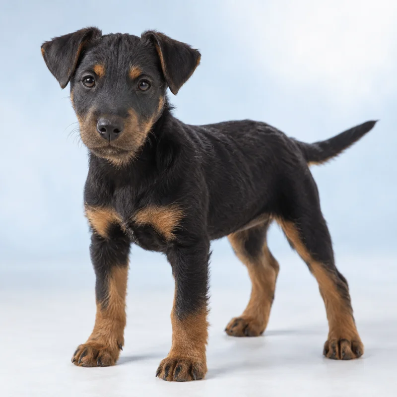 Filhote de Terrier Alemão de Caça Jagd — imagem ilustrativa gerada por IA