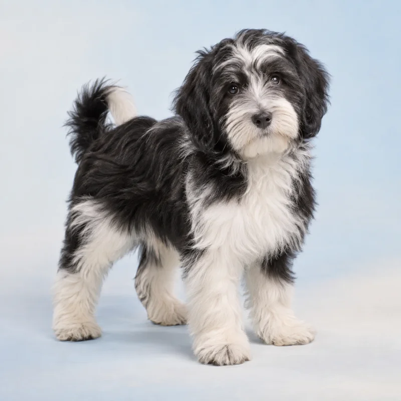 Filhote de Terrier Tibetano — imagem ilustrativa gerada por IA