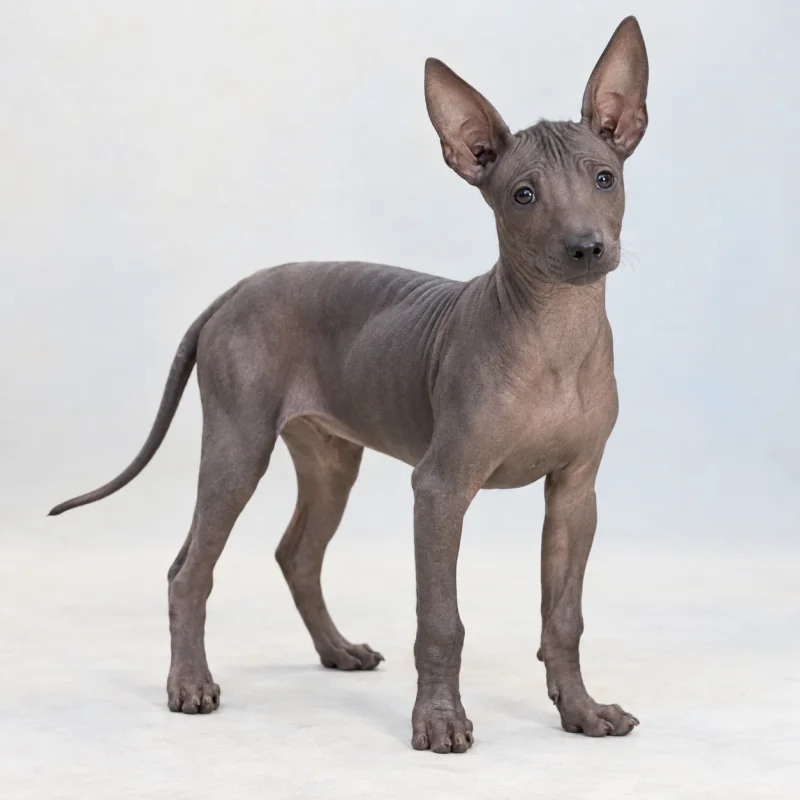 Filhote de Xoloitzcuintli Intermediário — imagem ilustrativa gerada por IA