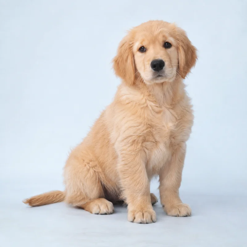 Filhote de Golden Retriever — imagem ilustrativa gerada por IA
